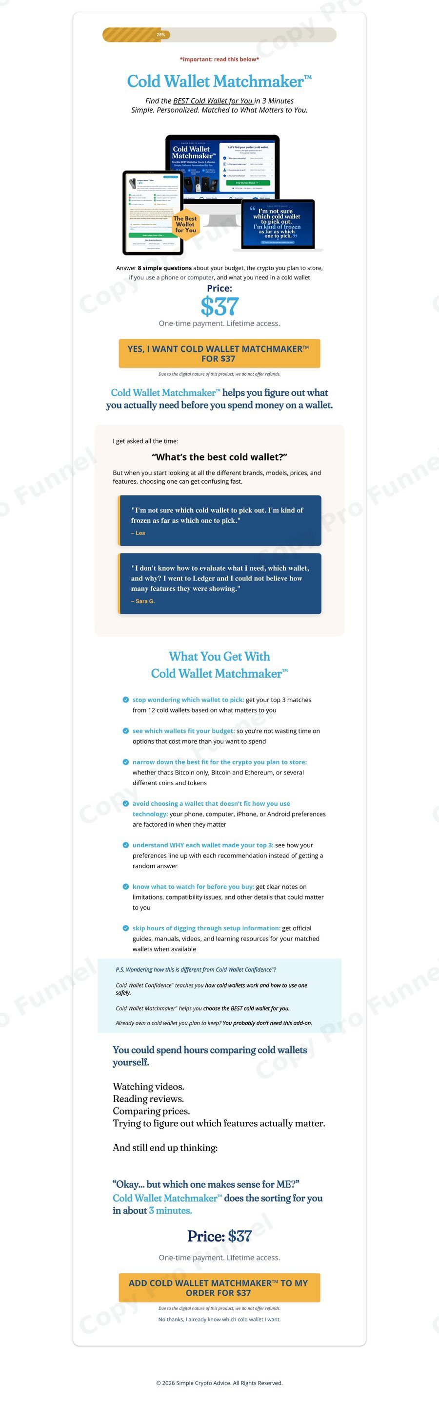 Simple Crypto Advice Upsell 1
