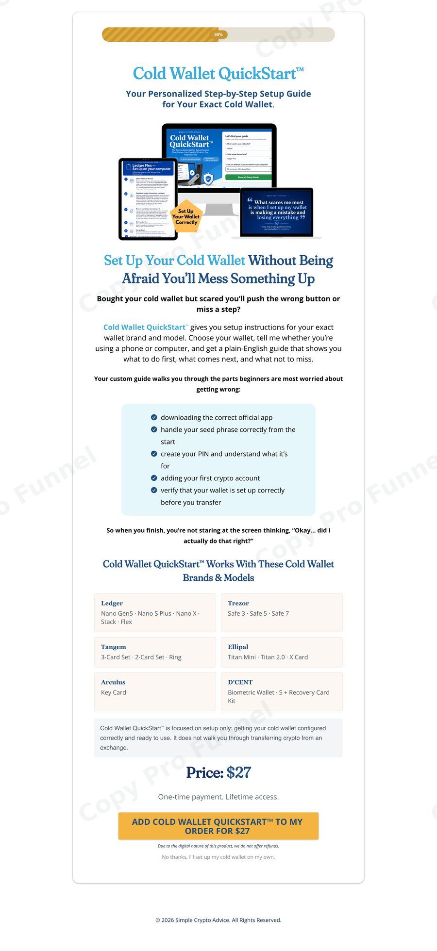 Simple Crypto Advice Upsell 2