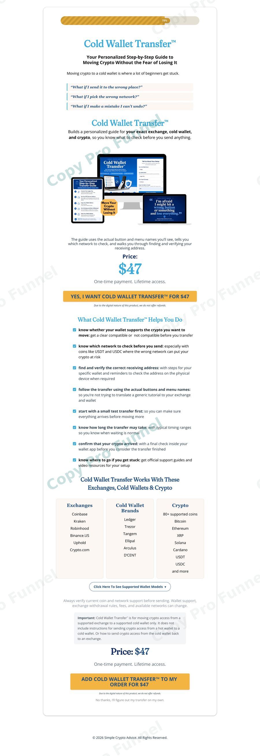 Simple Crypto Advice Upsell 3